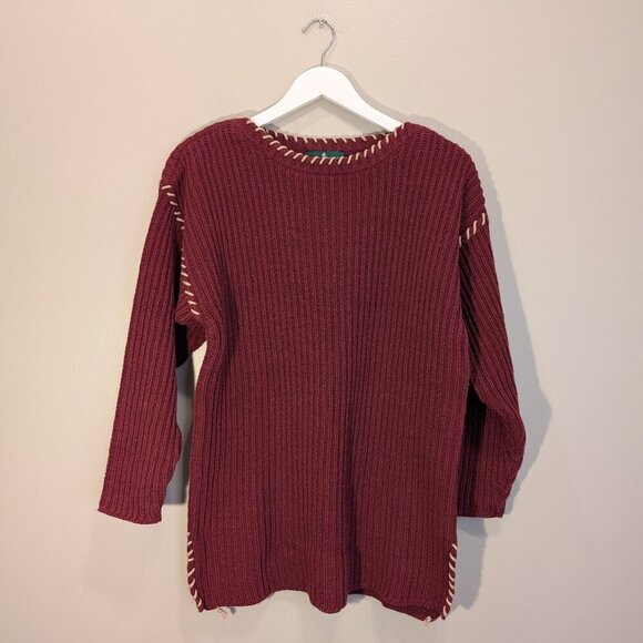 Hunt Club Sweater Vintage Rare Unique Timeless Western Cotton Blend - Size M - Picture 1 of 7